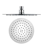 Rociador extraplano ORFESA cromado con rótula orientable y conexión de rosca estándar.