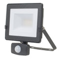 Foco proyector LED DUOLEC StarLine 20W negro con sensor de movimiento y soporte metálico