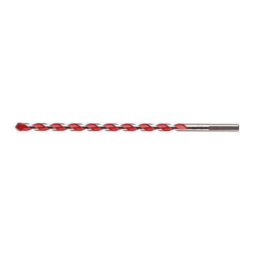 Broca Milwaukee Premium para hormigón con espiral roja y punta de carburo TCT