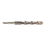 Broca Milwaukee SDS-Plus M2 detalle de punta y espiral de corte