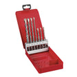Set 7 Brocas Milwaukee SDS-Plus M2 Hormigón y Piedra