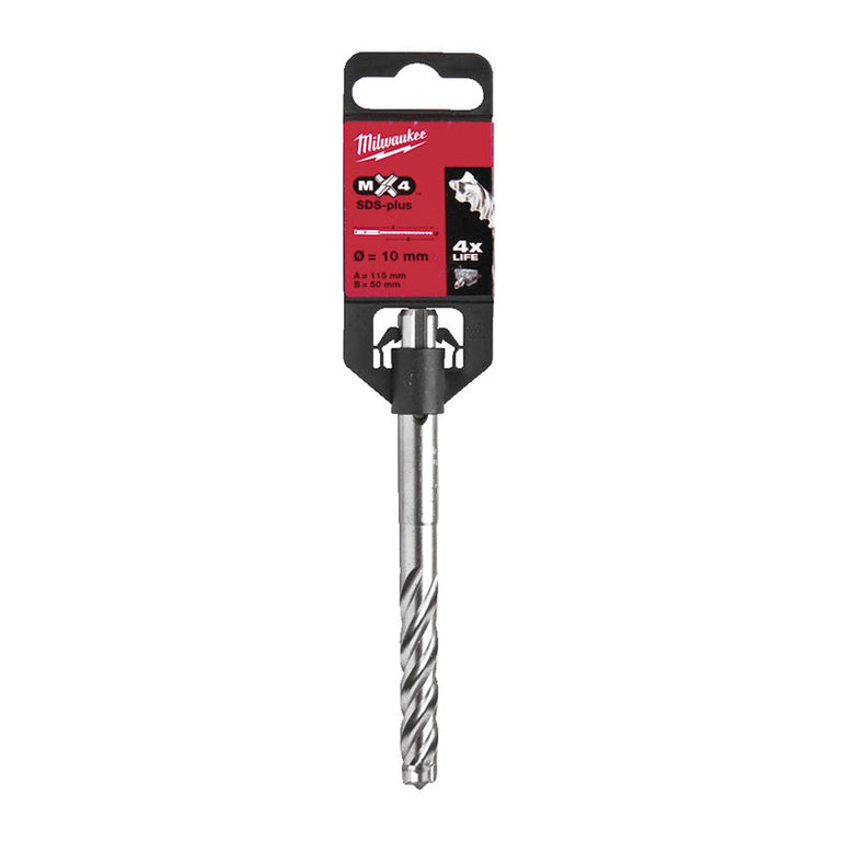 Broca Piedra Sds-plus Milwaukee Mx4(t) - 4 Cortes Milwaukee — Brocas