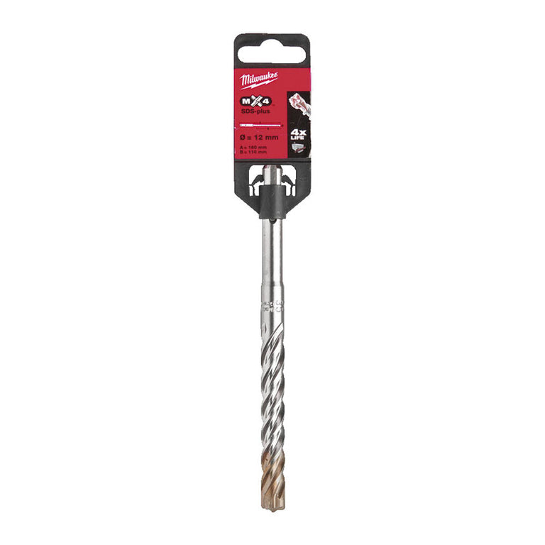 Broca Piedra Sds-plus Milwaukee Mx4(t) - 4 Cortes Milwaukee — Brocas