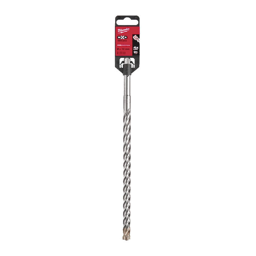 Broca Piedra Sds-plus Milwaukee Mx4(t) - 4 Cortes Milwaukee — Brocas