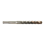 Cuerpo de acero de alta resistencia y encaste SDS-Plus de la broca profesional Milwaukee.