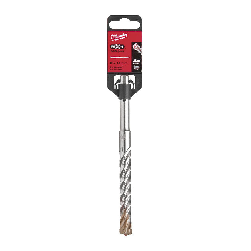 Broca Piedra Sds-plus Milwaukee Mx4(t) - 4 Cortes Milwaukee — Brocas