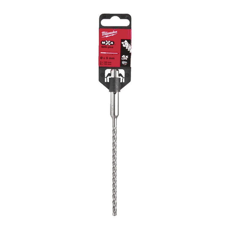 Broca Piedra Sds-plus Milwaukee Mx4(t) - 4 Cortes Milwaukee — Brocas