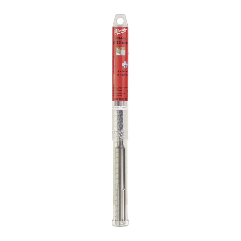 Broca Piedra Sds-max Milwaukee Mx4(t) - 4 Cortes Milwaukee — Brocas