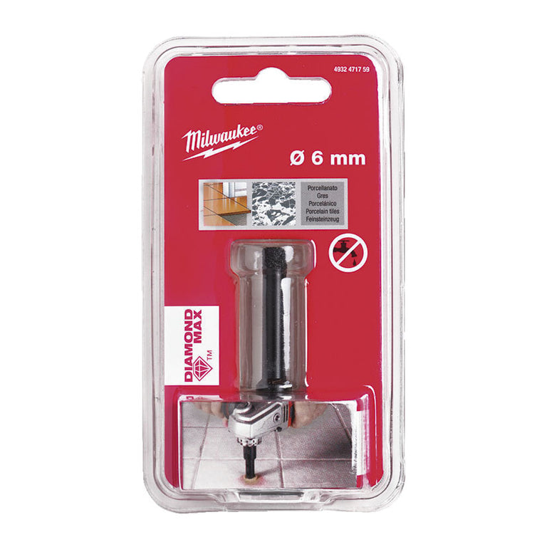 Broca Corona Diamante Amoladoras para Porcelánico Milwaukee Milwaukee — Brocas