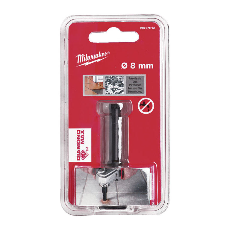 Broca Corona Diamante Amoladoras para Porcelánico Milwaukee Milwaukee — Brocas