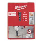 Broca Corona Diamante Amoladoras para Porcelánico Milwaukee Milwaukee — Brocas