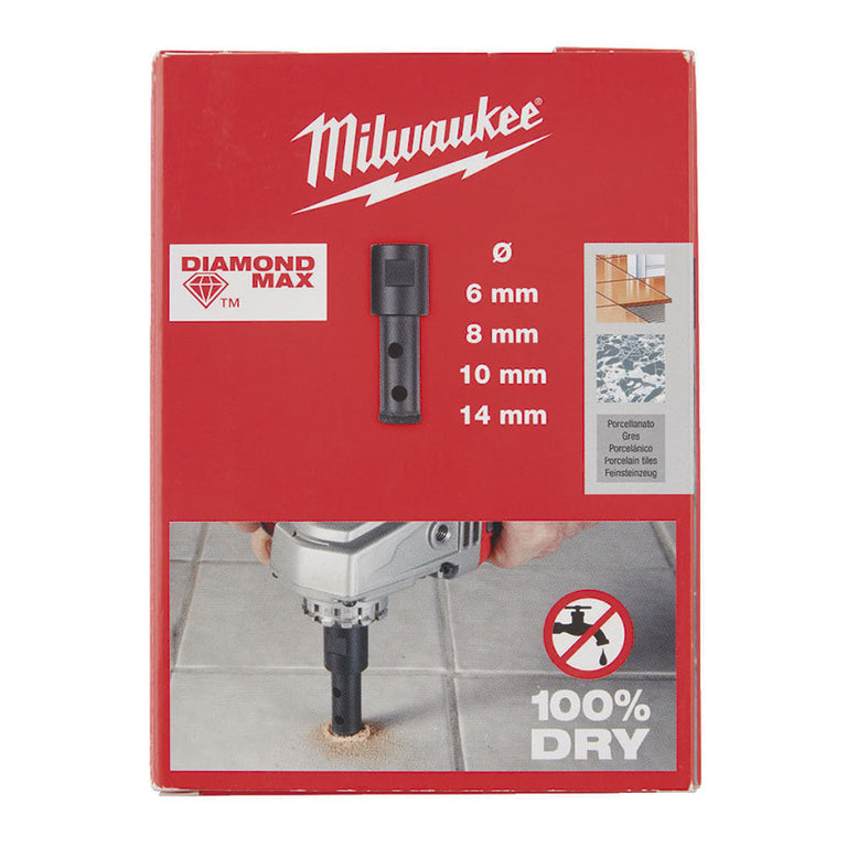 Broca Corona Diamante Amoladoras para Porcelánico Milwaukee Milwaukee — Brocas