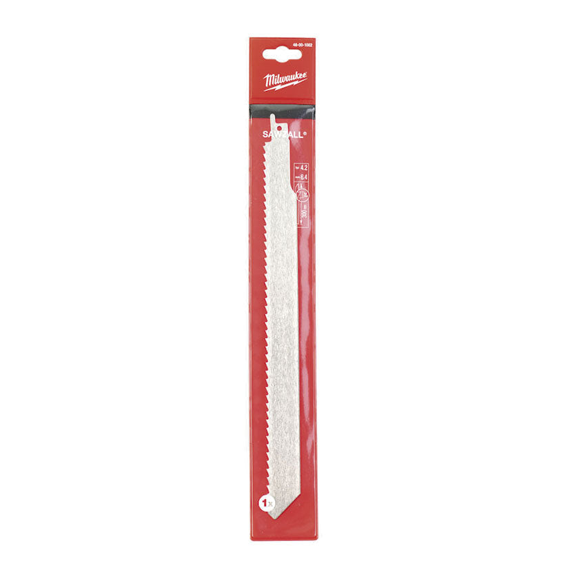 Blíster de hoja de sierra sable Milwaukee Sawzall para cortes en congelados e inoxidable.