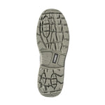 Suela de doble densidad PU/PU del zapato RATIO Teide con relieve antideslizante SRC resistente a aceites e hidrocarburos.