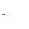 Bombilla LED Philips E14 mini globo acabado mate luz blanca cálida