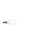Bombilla LED Philips E14 mini globo acabado mate luz blanca cálida