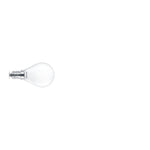 Bombilla LED Philips E14 mini globo acabado mate luz blanca cálida