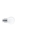 Bombilla LED Philips E27 miniglobo P45 mate luz blanca cálida