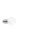 Bombilla LED Philips E27 miniglobo P45 mate luz blanca cálida