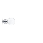 Bombilla LED Philips E27 forma esférica acabado opalino
