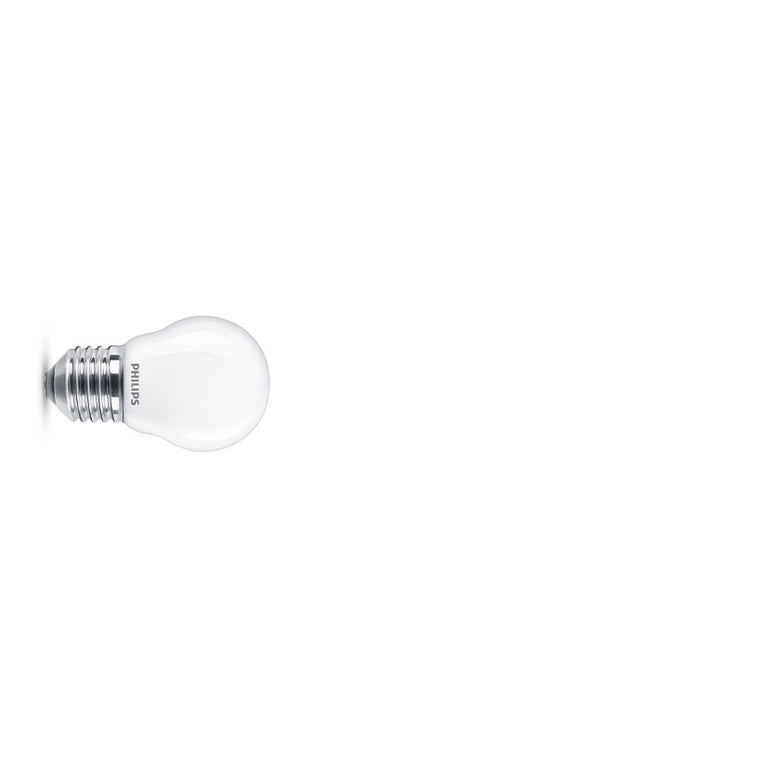 Bombilla LED Philips E27 forma esférica acabado opalino