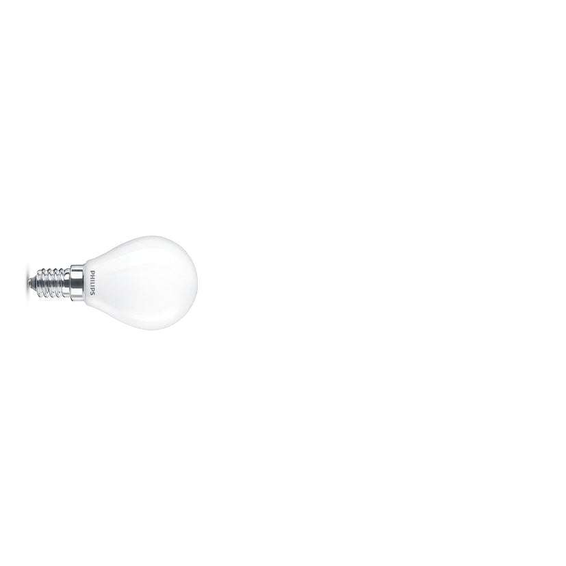Bombilla esférica LED Philips E14 para iluminación decorativa interior