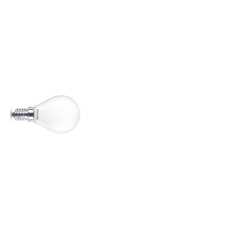 Bombilla esférica LED Philips E14 para iluminación decorativa interior