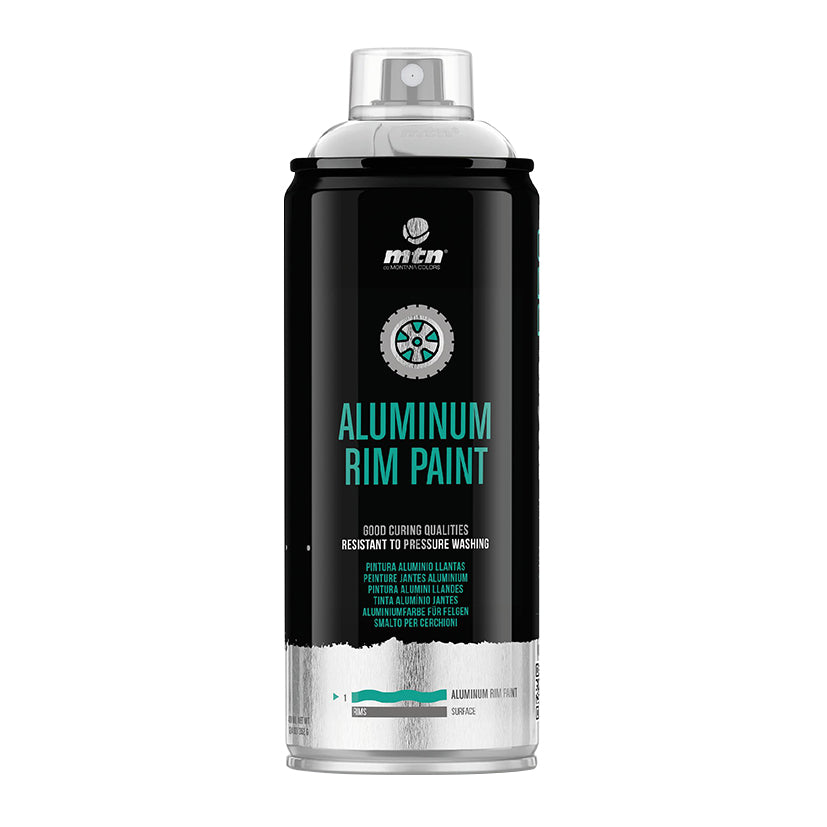 Bote de spray MTN PRO Aluminum Rim Paint de 400ml para pintado y restauración de llantas de coche
