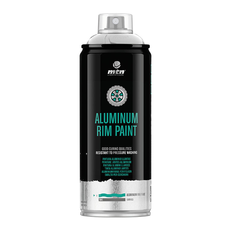 Bote de spray MTN PRO Aluminum Rim Paint de 400ml para pintado y restauración de llantas de coche
