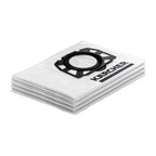 Set de 4 bolsas de filtro de fieltro Kärcher resistentes al desgarro para KWD 1