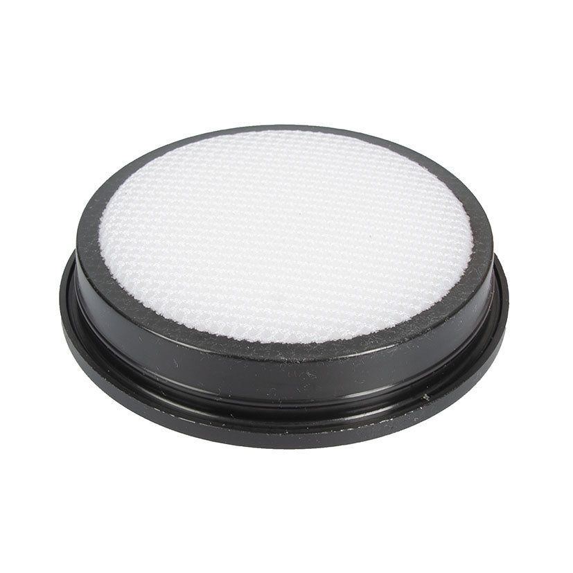 Filtro de esponja lavable de recambio para aspirador HABITEX con borde circular negro y malla blanca.