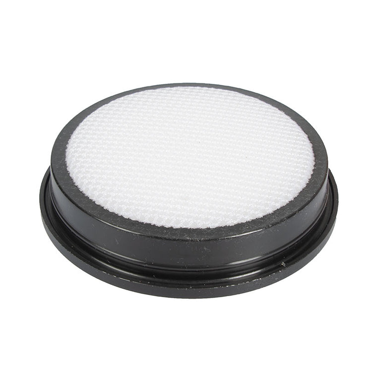 Filtro de esponja lavable de recambio para aspirador HABITEX con borde circular negro y malla blanca.