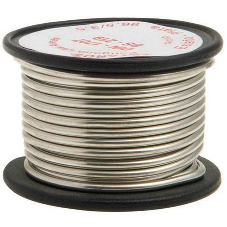 Carrete de hilo de estaño con 6% de plata para soldadura de cobre profesional.