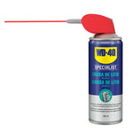 Spray de Grasa Blanca de Litio WD-40 Specialist con cánula de precisión desplegada para aplicaciones difíciles.