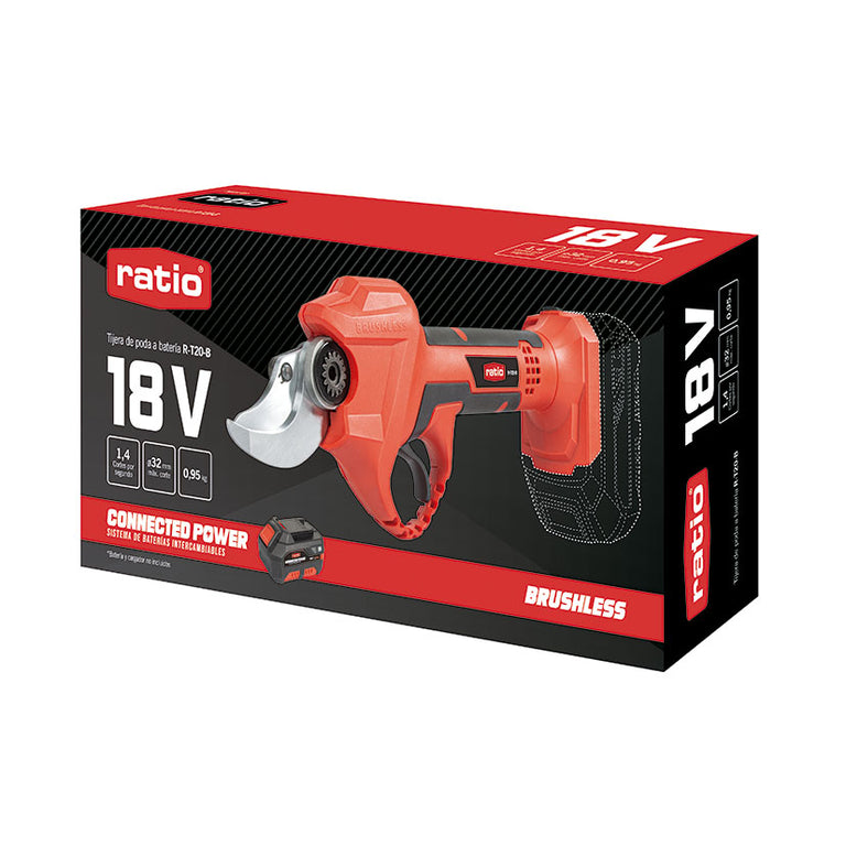 Tijera Poda Batería Connected Power Ratio R-t20-b Ratio — Tijeras Eléctricas