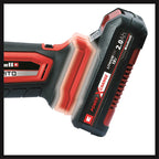 Detalle de la conexión de batería Power X-Change en la multiherramienta Einhell Varrito