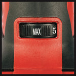Selector de velocidad variable de 5 niveles en la multiherramienta inalámbrica Einhell