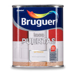 Bote de laca para puertas Bruguer satinado color blanco permanente 750ml acabado lacado profesional