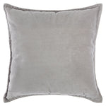 Cojín desenfundable Lilou 45x45 cm color gris claro para decoración de interiores.