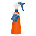Pulverizador industrial Pressol PE 750ml naranja con boquilla azul ajustable para productos químicos y disolventes.