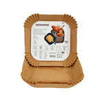 Moldes de papel cuadrados Fackelmann para freidora de aire 20cm pack 50 unidades