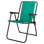 Silla plegable para exterior Redcliffs color verde esmeralda ideal para playa y jardín.
