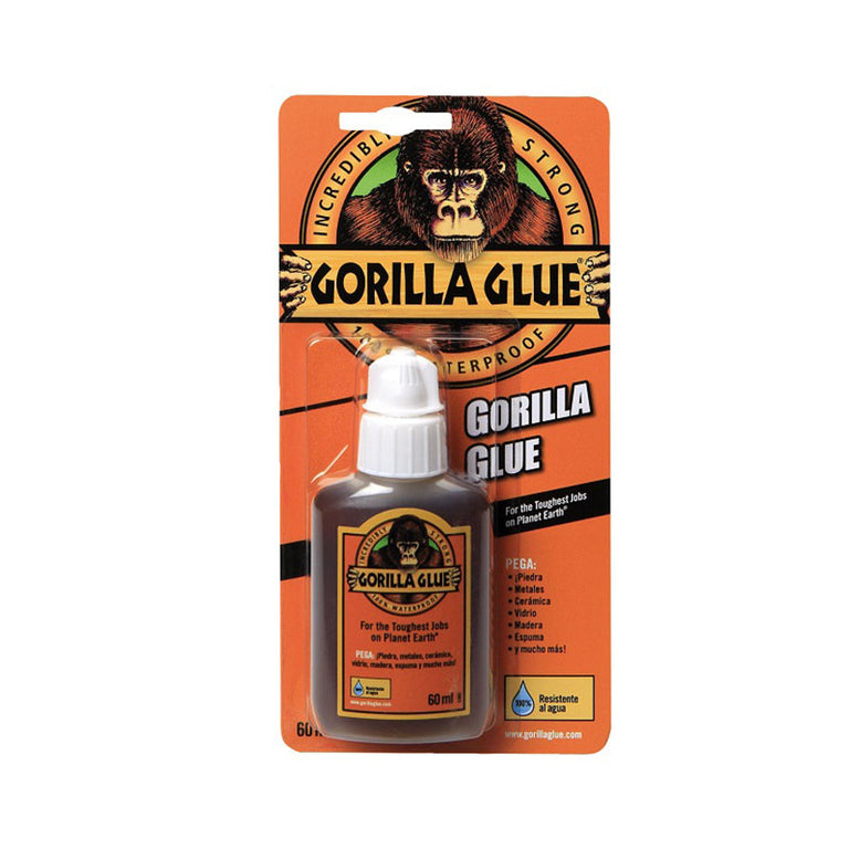 Blíster de pegamento Gorilla Glue Original de 60ml para reparaciones ultra fuertes
