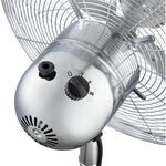Detalle del panel de control trasero del ventilador Tristar con selector de 3 velocidades