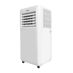 Aire acondicionado portátil HABITEX AC9000 blanco con ruedas y rejilla de ventilación frontal