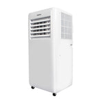 Aire acondicionado portátil HABITEX AC9000 blanco con ruedas y rejilla de ventilación frontal