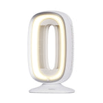Ventilador sin aspas Habitex VSA-18 blanco con luz LED frontal encendida
