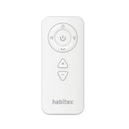 Mando a distancia ergonómico para ventilador Habitex con funciones de luz y velocidad