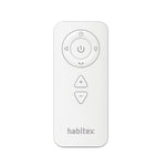 Mando a distancia ergonómico para ventilador Habitex con funciones de luz y velocidad