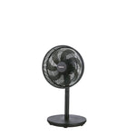 Ventilador Habitex VPM90 configurado en modo sobremesa con altura reducida para escritorio